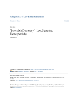 "Inevitable Discovery" - Law, Narrative, Retrospectivity