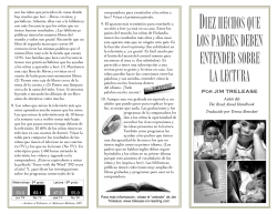 Diez hechos que los padres deben entender sobre la lectura