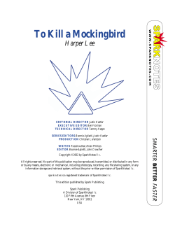 To Kill a Mockingbird