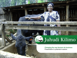 Changing the way farmers do business Presentation to potential