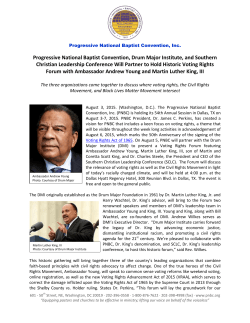 Progressive Baptist and Drum Major Institute Hold Voting Rights