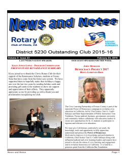 FRESNO STATE RENAISSANCE SCHOLARS