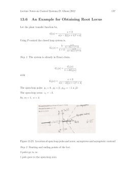 13.6 An Example for Obtaining Root Locus
