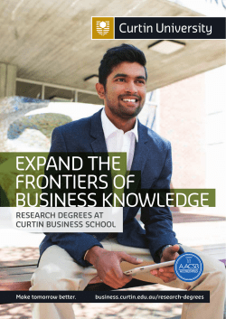 expand the frontiers of business knowledge