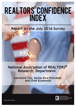 30 Percent of Homebuyers - National Association of Realtors