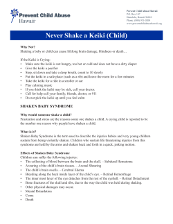 Never Shake a Keiki (Child) - Prevent Child Abuse Hawaii