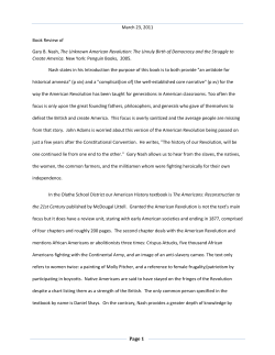 The Unknown American Revolution Review