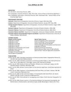 C.V - University of Alaska Fairbanks