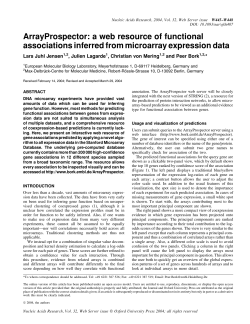 ArrayProspector: a web resource of functional associations inferred