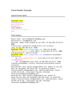 Email Header Example