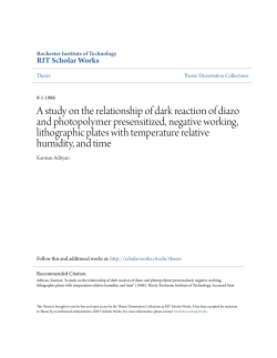 A study on the relationship of dark reaction of diazo and