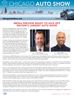 Show Update #3 - Chicago Auto Show
