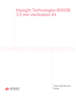 Keysight Technologies 85053B 3.5 mm Verification Kit