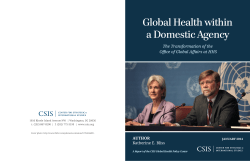 Global Health within a Domestic Agency: The