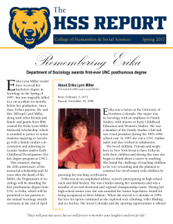 College of Humanities and Social Sciences spring newsletter