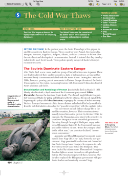 Ch 17 Sec 5 The Cold War Thaws