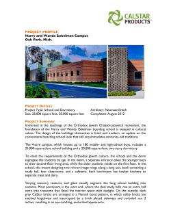 PROJECT PROFILE Harry and Wanda Zekelman Campus Oak Park