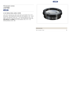0.5X REDUCING LENS 23MM Microscope Lenses