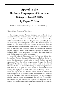 Appeal to the Railway Employees of America