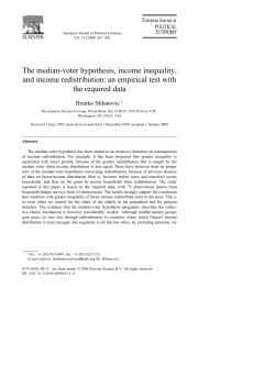 The median-voter hypothesis, income inequality, and income