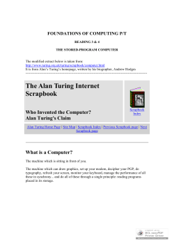 The Alan Turing Internet Scrapbook Who Invented the