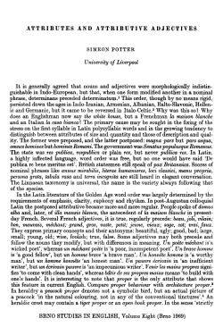 ATTRIBUTESANDATTRIBUT IVEADJECTIVES SIMEON POTTER