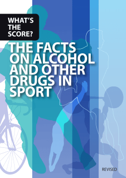 the facts on alcohol and other drugs in sport