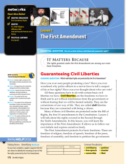 The First Amendment - McGraw