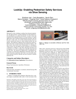 LookUp: Enabling Pedestrian Safety Services via