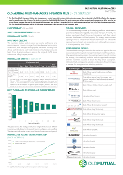 old mutual multi-managers inflation plus 3