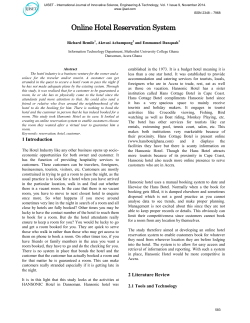 Online Hotel Reservation System