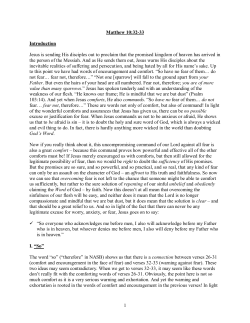 Matthew 10:32-33 - Living Word Bible Church