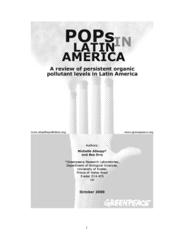 POPs IN LATIN AMERICA - Greenpeace Research Laboratories