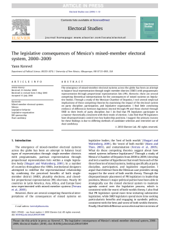 The legislative consequences of Mexico`s mixed