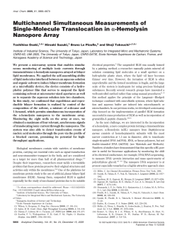 Multichannel Simultaneous Measurements of Single