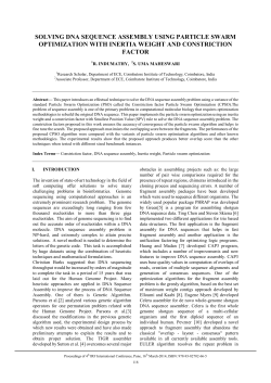 solving dna sequence assembly using particle