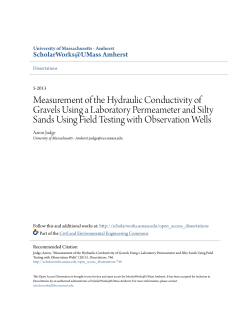 Measurement of the Hydraulic Conductivity of Gravels Using a