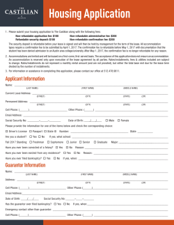 Housing Application - American Campus Communities