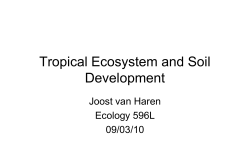 Ecosystem development