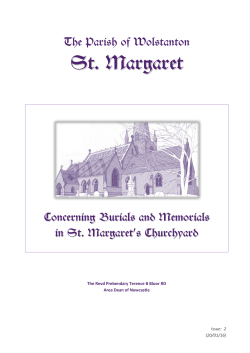 Memorials - St. Margaret`s Church