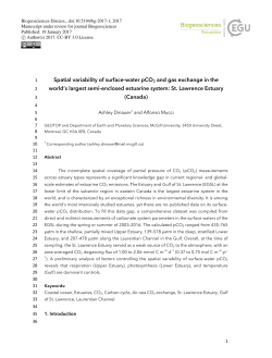 Spatial variability of surface-water pCO2 and gas exchange in the