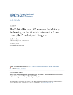 The Political Balance of Power over the Military