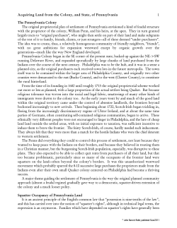 Acquiring Land on the Pennsylvania Frontier