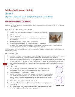 Building Solid Shapes (K.G.5)