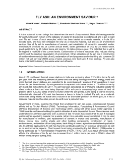 fly ash: an environment saviour - c