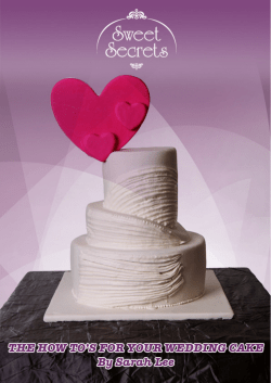Copyright Wedding Cake Guide 2012 by Sarah Lee
