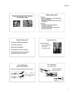12. Ther Ex lecture - Johns Hopkins Medicine
