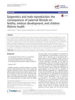 Epigenetics and male reproduction: the