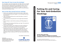 Putting On and Caring For Your Anti