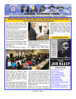 Goose Creek Branch NAACP offers free SAT and ACT practice tests